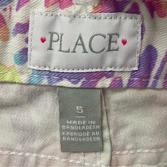 The Childrens Place Girl's Size 5 Butterfly Wings Denim Overall Jumper Romper - Picture 9 of 10